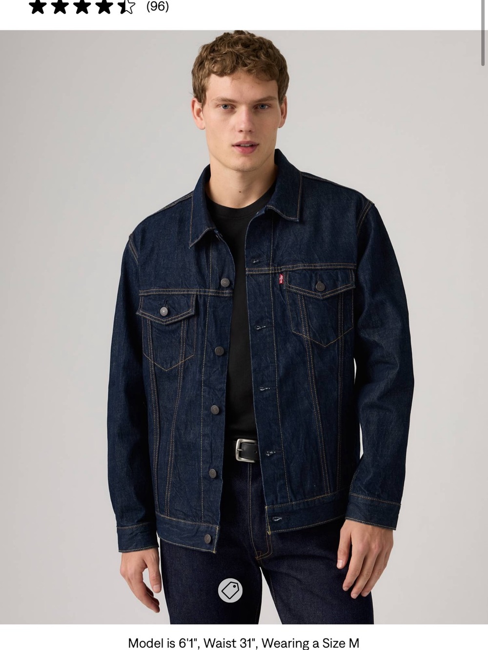 Levi's Dark Indigo Denim Jacket for Men